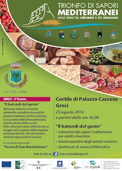 Trionfo di sapori - quarto evento Greci