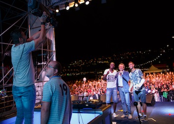 selfie di Koulibaly e Ghoulam al Napoli Pizza Village Foto Pizi