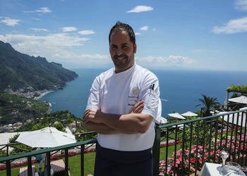 Chef Michele De leo del ristorante palazzo Avino di Ravello